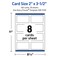 Avery Printable Rectangle Cards, 2" x 3.5", Matte White, Pre-printed Gold Beads Design, Sure Feed Technology, Laser & Inkjet Compatible, 160 Total, Great for Business Promotion